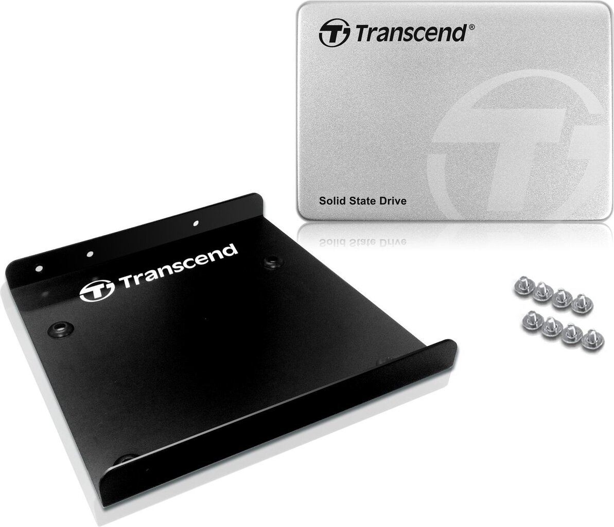 Transcend SSD370 128GB SATA3 (TS128GSSD370S) kaina ir informacija | Vidiniai kietieji diskai (HDD, SSD, Hybrid) | pigu.lt