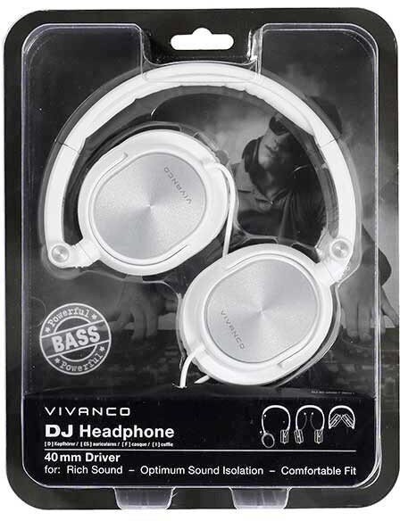 Vivanco headphones DJ30, white (36521) цена и информация | Ausinės | pigu.lt