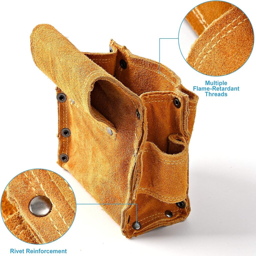 Dailidės diržo krepšys, įrankių diržas su 2 plaktukų laikikliais, patvarus profesionalus krepšys elektrikams, mūrininkams, suvirintojams, tinkuotojams цена и информация | Krepšiai, kuprinės, dėklai kompiuteriams | pigu.lt