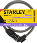 Spyna dviračiui Stanley S755-205, 1.2cm, juoda kaina ir informacija | Užraktai dviračiams | pigu.lt