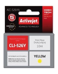 Activejet ACC-526YN (Canon CLI-526Y), желтый цена и информация | Картриджи для струйных принтеров | pigu.lt