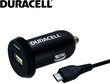 Universalus automobilinis įkroviklis Duracell 2,4A USB + 1m microUSB laidas цена и информация | Krovikliai telefonams | pigu.lt