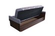 Sofa-lova su patalynės dėže Sima 30, pilka kaina ir informacija | Sofos | pigu.lt