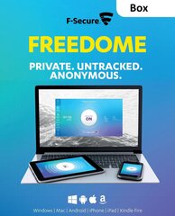 F-Secure Freedome 12 mėn. licencija, 3 įrenginiams kaina ir informacija | Antivirusinės programos | pigu.lt