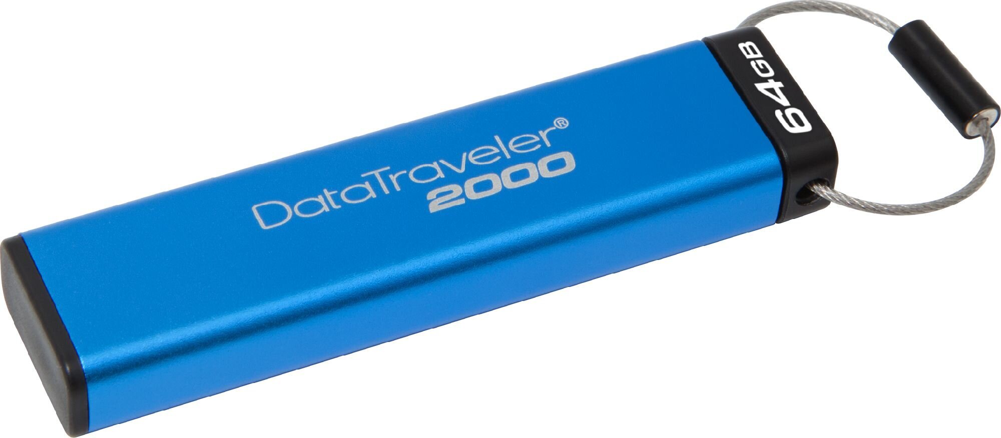 Kingston 64GB USB 3.0 DT2000 su užraktu kaina ir informacija | USB laikmenos | pigu.lt