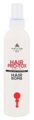 Регенерирующий спрей-кондиционер для волос Kallos Hair Pro-Tox Hair Bomb, 200 мл цена и информация | Бальзамы, кондиционеры | pigu.lt