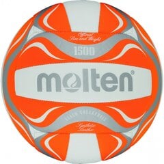 Мяч для пляжного волейбола Molten BV1500, 5, оранжевый цена и информация | Molten Сетевой | pigu.lt