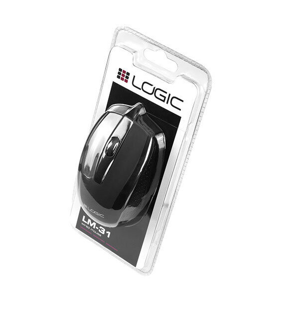 Logic LM-31, juoda цена и информация | Pelės | pigu.lt