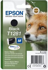 Картридж с оригинальными чернилами Epson T1281 Чёрный цена и информация | Картриджи для струйных принтеров | pigu.lt