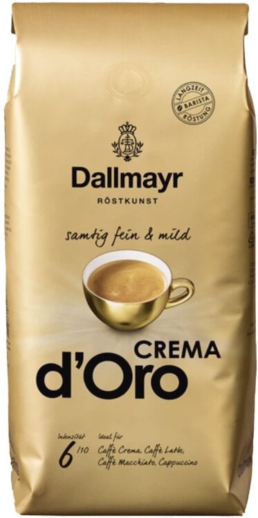 Dallmayr Crema d`Oro Kavos pupelės, 1kg цена и информация | Kava, kakava | pigu.lt