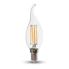 4W LED lemputė COG V-TAC E14, Žvakės formos, (3000K) šiltai balta, dimeriuojama kaina ir informacija | V-TAC Buitinė technika ir elektronika | pigu.lt