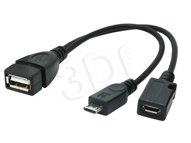 Adapteris Gembird USB A -> 2x USB B, 15cm kaina ir informacija | Laidai telefonams | pigu.lt