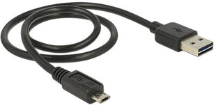 Delock - Kabel Micro USB AM-BM DUAL EASY-USB 50cm kaina ir informacija | Kabeliai ir laidai | pigu.lt