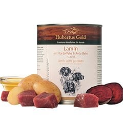 Hubertus Gold begrūdžiai erienos ir jautienos konservai, 800g kaina ir informacija | Konservai šunims | pigu.lt