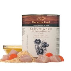 Hubertus Gold triušienos ir vištienos konservas šunims 800g kaina ir informacija | Konservai šunims | pigu.lt
