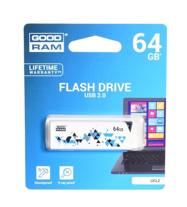 Goodram Pendrive 64GB USB 2.0 kaina ir informacija | USB laikmenos | pigu.lt