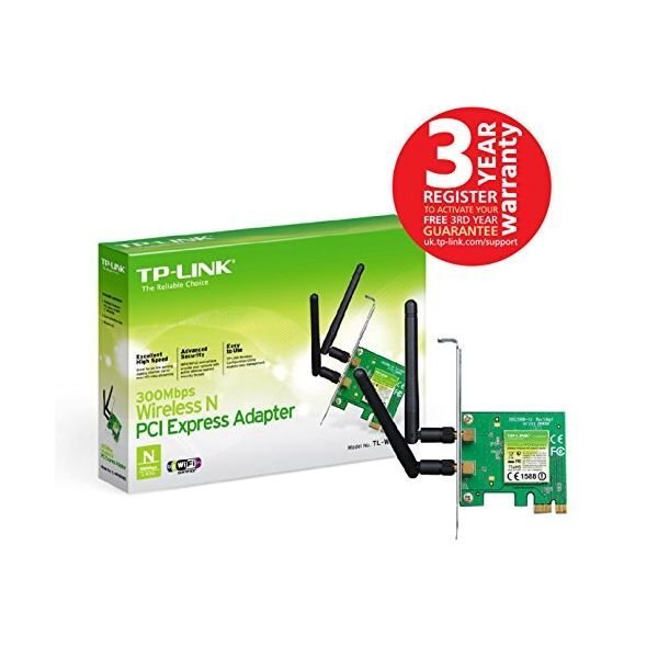 TP-LINK 300Mbps Wireless N PCI Express Adapter TL-WN881ND kaina ir informacija | Maršrutizatoriai (routeriai) | pigu.lt
