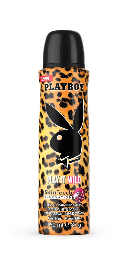 Purškiamas dezodorantas Playboy Play It Wild moterims 150 ml цена и информация | Parfumuota kosmetika moterims | pigu.lt