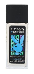 Дезодорант-спрей Playboy Generation For Him для мужчин, 75 мл цена и информация | Мужская парфюмированная косметика | pigu.lt