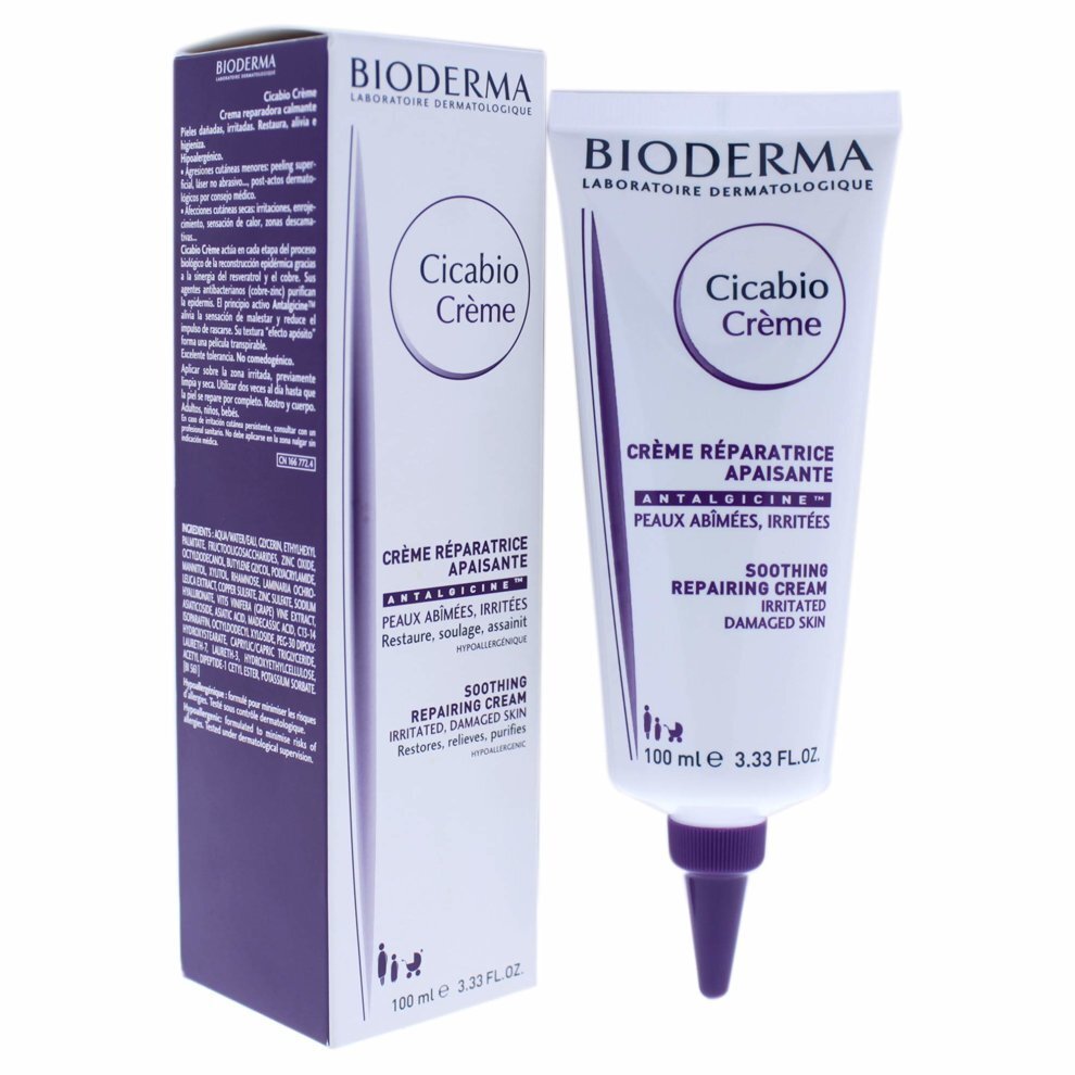 Diskomfortą šalinantis veido kremas Bioderma Cicabio Soothing 100 ml цена и информация | Veido kremai | pigu.lt