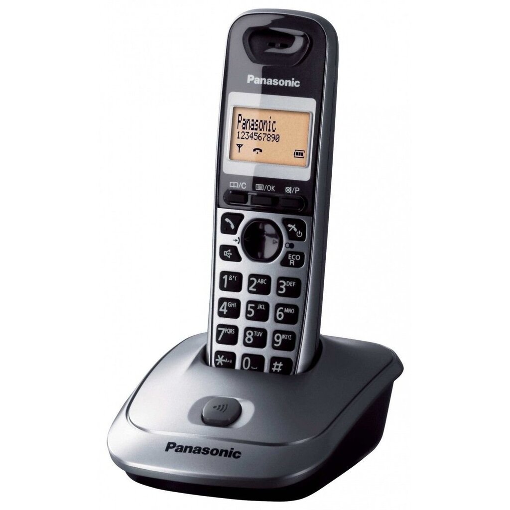 Panasonic KX-TG2512, sidabrinis kaina ir informacija | Stacionarūs telefonai | pigu.lt