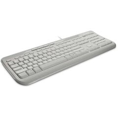 Laidinė klaviatūra Microsoft 600 (ANB-00032), Balta kaina ir informacija | Klaviatūros | pigu.lt