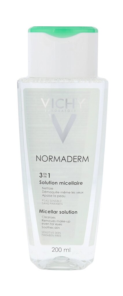 Micelinis vanduo Vichy Normaderm 3in1 200 ml kaina ir informacija | Veido prausikliai, valikliai | pigu.lt