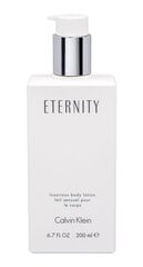 Лосьон для тела Calvin Klein Eternity для женщин 200 мл цена и информация | Женская парфюмированная косметика | pigu.lt