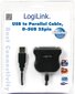 LogiLink USB - DSUB-25pin, 1.5m цена и информация | Adapteriai, USB šakotuvai | pigu.lt