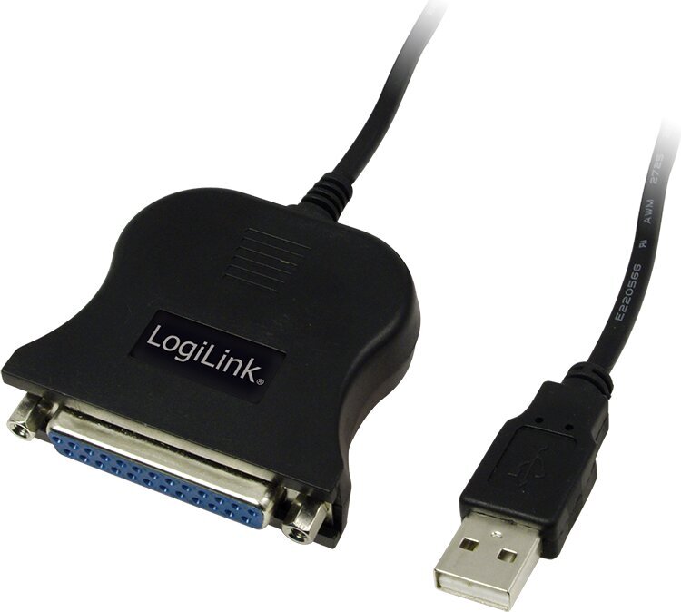 LogiLink USB - DSUB-25pin, 1.5m kaina ir informacija | Adapteriai, USB šakotuvai | pigu.lt