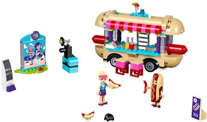 41129 LEGO® FRIENDS Pramogų parko dešrainių vagonėlis, 243 d. цена и информация | Konstruktoriai ir kaladėlės | pigu.lt