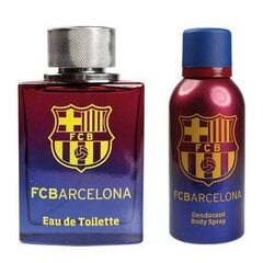 Набор EP Line FC Barcelona EDT для мужчин, 100 мл + дезодорант-спрей, 150 мл цена и информация | Мужские духи | pigu.lt