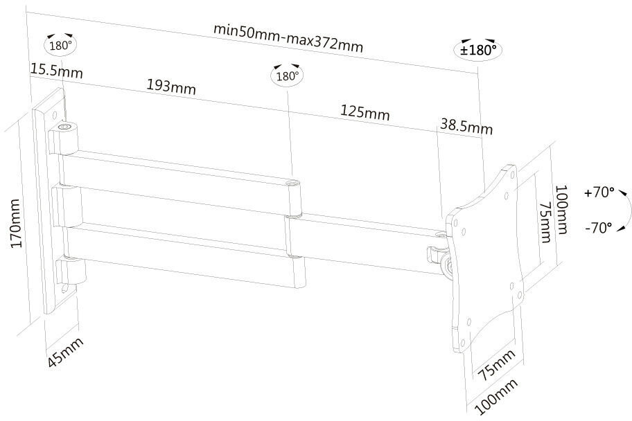 NewStar FPMA-W830 цена и информация | Monitorių laikikliai | pigu.lt