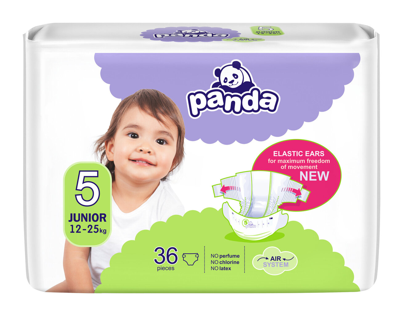 Sauskelnės PANDA Junior (5) 12-25 kg, 36 vnt. kaina ir informacija | Sauskelnės | pigu.lt