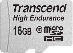 Transcend MicroSDHC 16 GB Class 10 U1 (TS16GUSDHC10V) цена и информация | Карты памяти для фотоаппаратов, камер | pigu.lt