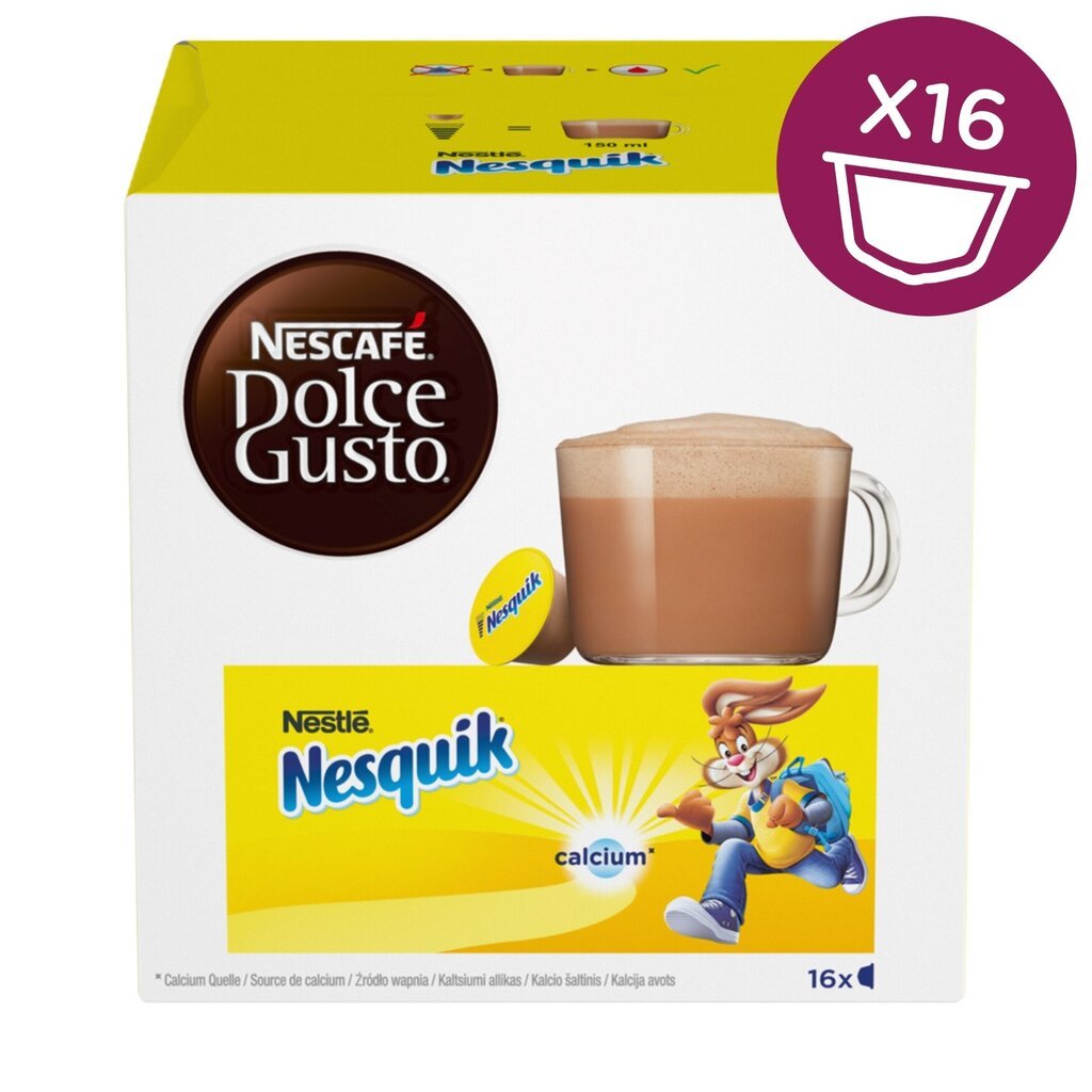 Кофейные капсулы Nescafe Dolce Gusto Nesquik, 16 шт., 256 г цена | pigu.lt