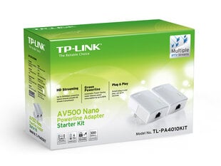 Беспроводной двухдиапазонный сетевой адаптер TP-LINK AV500, Dual Band, 300 Мбит/с / 500 Мбит/с цена и информация | Маршрутизаторы (роутеры) | pigu.lt