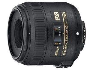 Nikon AF-S DX Micro NIKKOR 40mm f/2.8G цена и информация | Объективы | pigu.lt