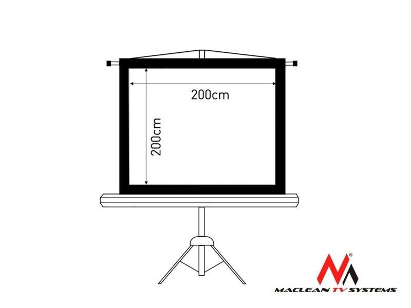 Maclean MC-680 kaina ir informacija | Projektorių ekranai | pigu.lt