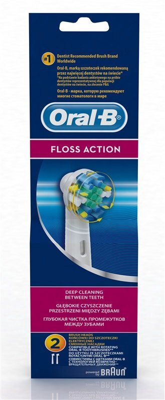 Braun EB 25-2 Oral-B FlossAction цена и информация | Elektrinių dantų šepetėlių antgaliai | pigu.lt