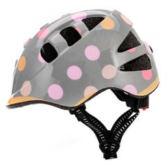 Детский велосипедный шлем Meteor MA-2 Dots, серый цена и информация | Шлемы | pigu.lt