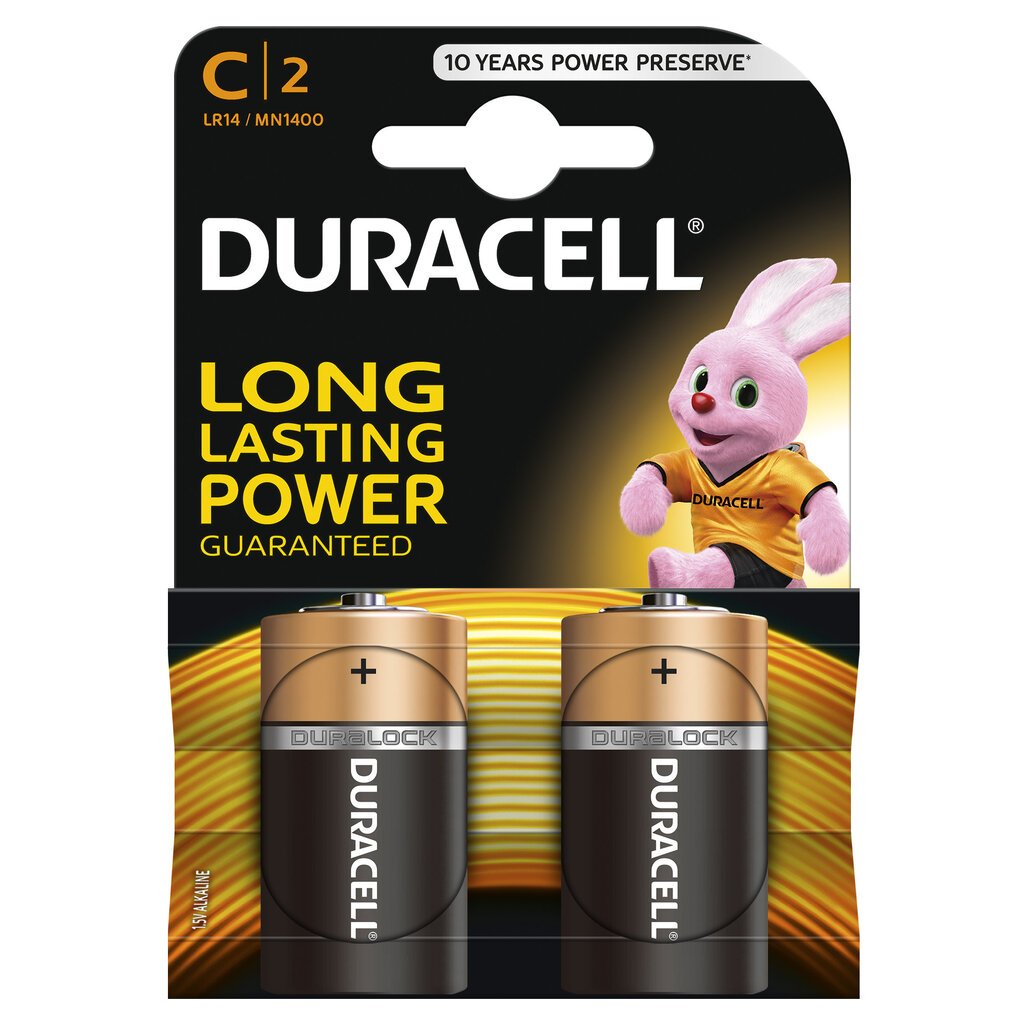 Elementai Duracell C LR14 2vnt. kaina ir informacija | Elementai | pigu.lt