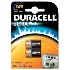 Батарея Duracell Photo Lithium CR2 2 шт. цена и информация | Батарейки | pigu.lt