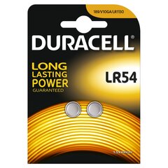 Elementai Duracell LR54 2vnt. kaina ir informacija | Elementai | pigu.lt