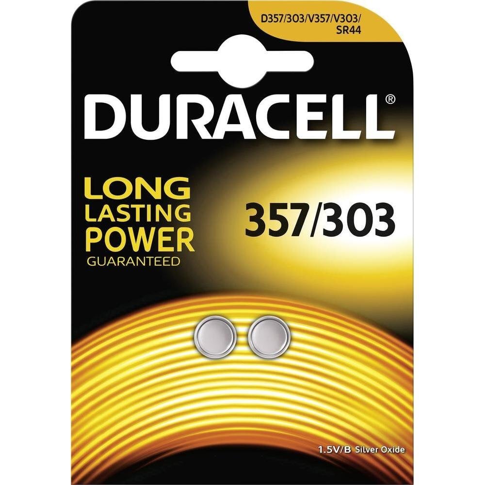 Baterijos Duracell D303/357 2vnt kaina ir informacija | Elementai | pigu.lt
