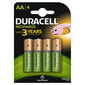 Įkraunami elementai Duracell AA (1300 mAh) LR06 4vnt. цена и информация | Elementai | pigu.lt