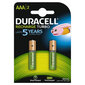 Įkraunami elementai Duracell aaa 850 mAh lr03 2vnt. цена и информация | Elementai | pigu.lt