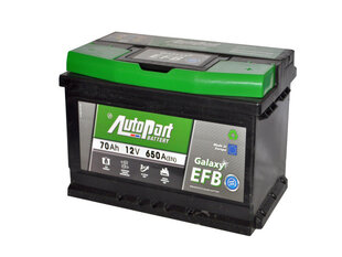 Akumuliatorius Autopart Galaxy EFB Start Stop 70Ah 650A kaina ir informacija | Akumuliatoriai | pigu.lt