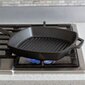 Ketaus keptuvė su grill paviršiumi Lodge LDL8SGP3, 26,7 x 26,7 cm цена и информация | Keptuvės | pigu.lt