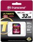 Atminties kortelė Transcend SDHC 32GB CL10 U1 ULTIMATE цена и информация | Atminties kortelės fotoaparatams, kameroms | pigu.lt